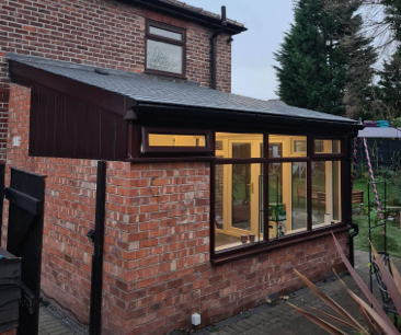 Image of supalite roof on a conservatory