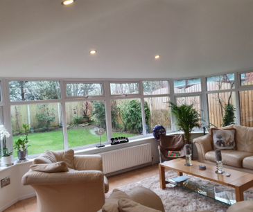 Image of supalite roof in a conservatory