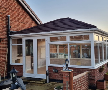 Image of supalite roof on a conservatory