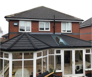 Image of supalite roof on a conservatory