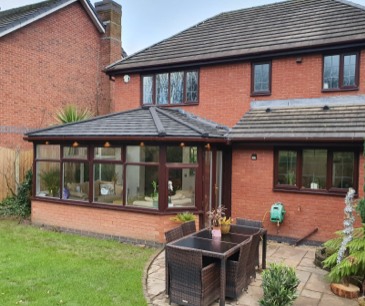 Image of supalite roof on a conservatory