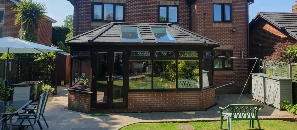 Image of supalite roof on a conservatory