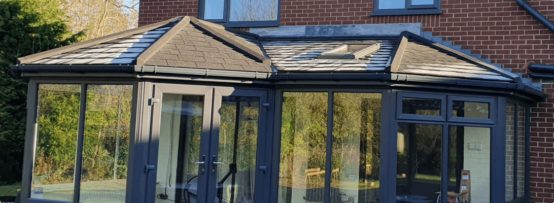 Gable End Conservatory with Tiled Roof